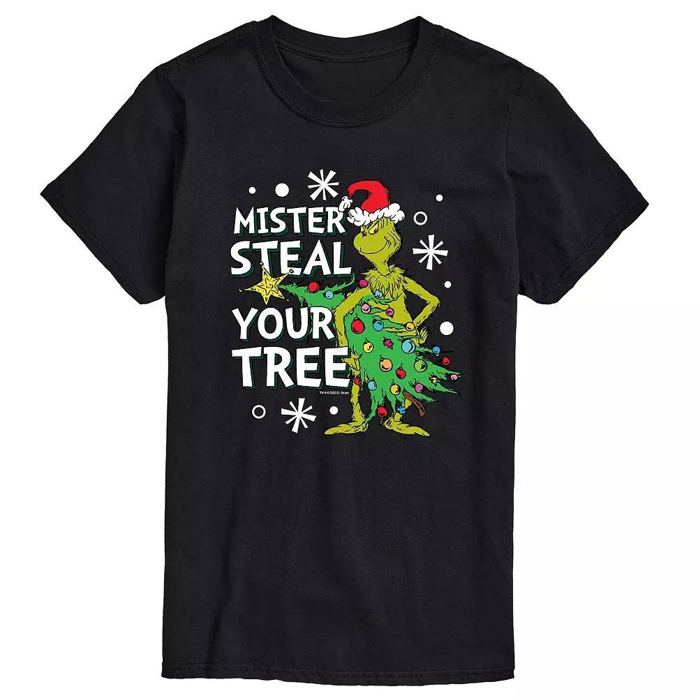 Big & Tall Mr Steal The Your Tree Tee, Men's, Size: XL Tall, Black Product Image