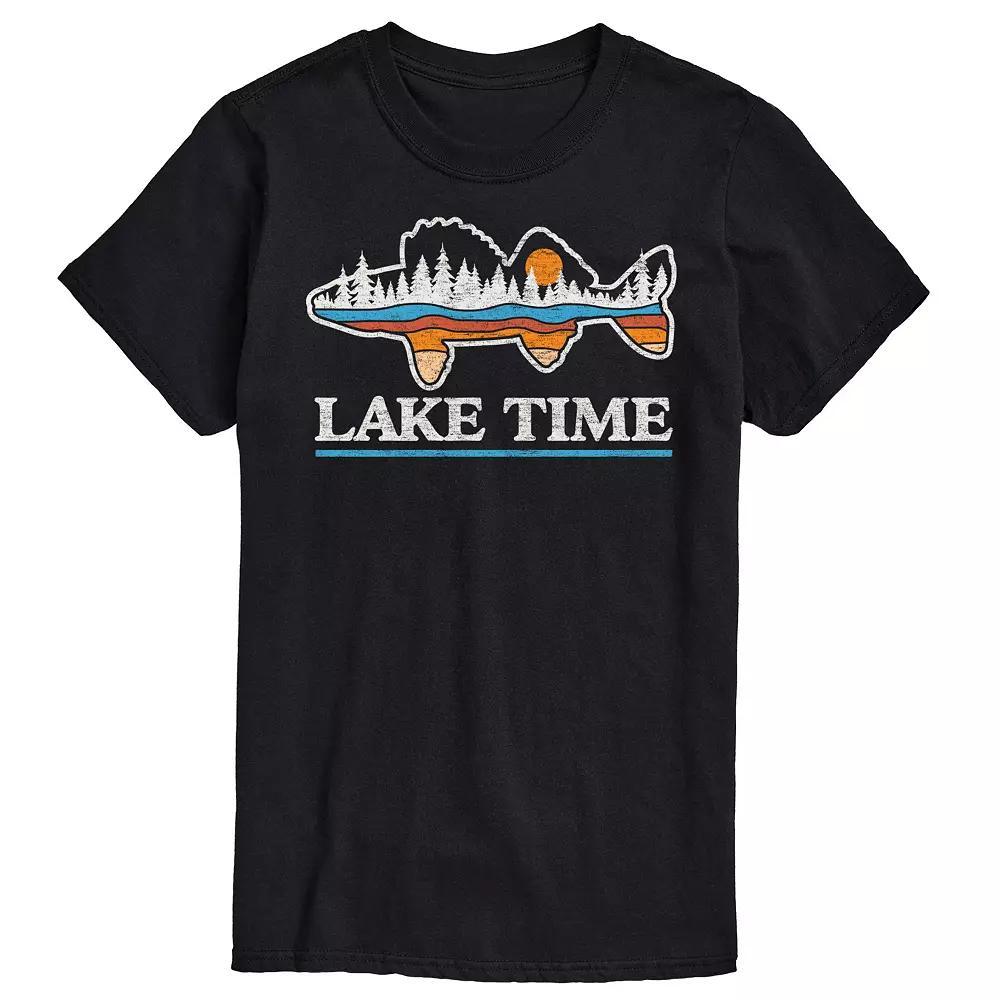 Big & Tall Canoe Line Art Tee, Mens Product Image