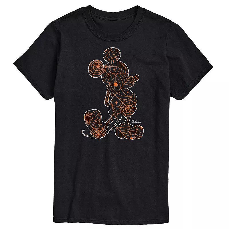 Disney's Mickey Mouse Men's Spider Web Silhouette Graphic Tee, Size: Medium, Black Product Image