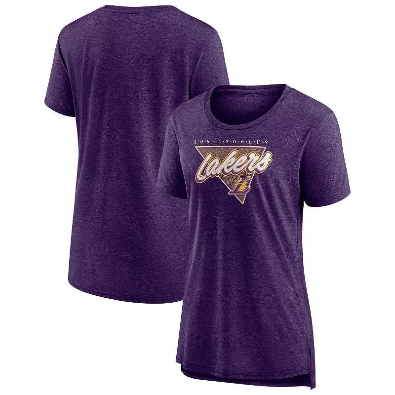 Women's Fanatics Heather Royal Philadelphia 76ers League Leader Tri-Blend T-Shirt, Size: Large, 76r Blue Product Image