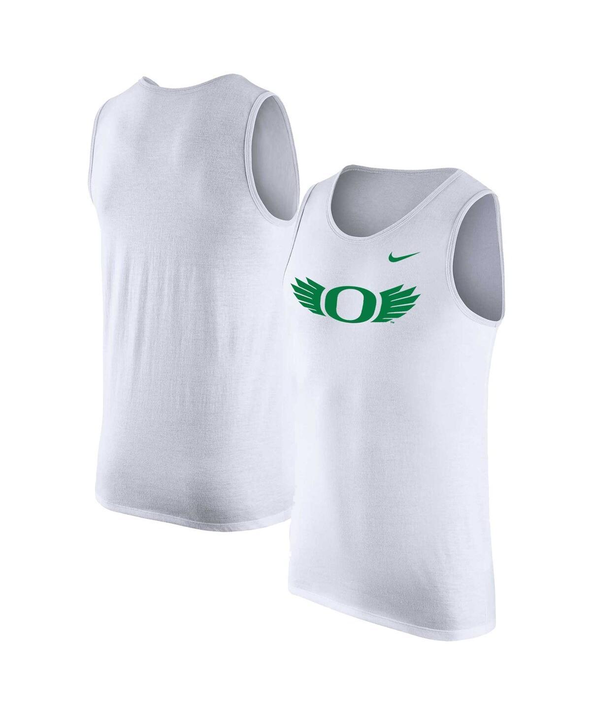 Men's Nike White Oregon Ducks Tank Top, Size: Medium Product Image
