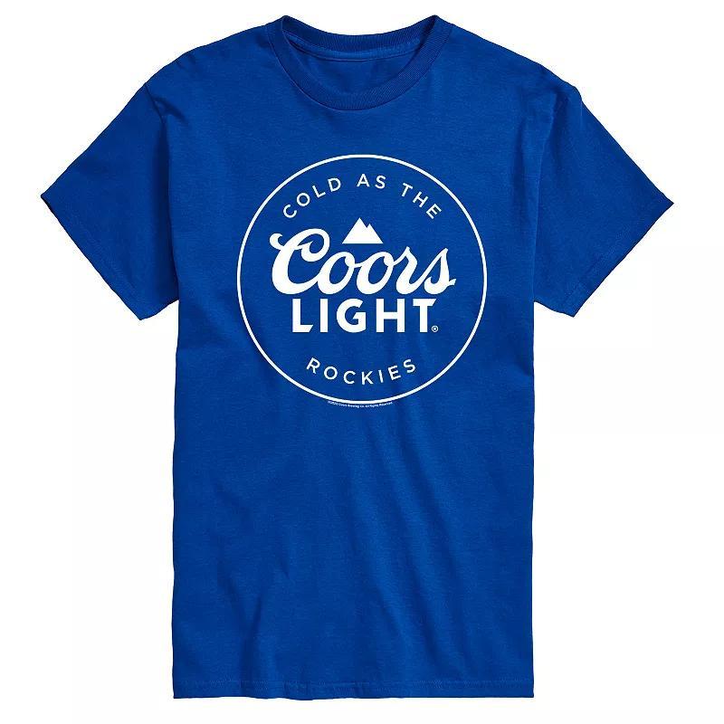 Men's Coors Light Logo Badge Graphic Tee, Size: Large, Blue Product Image