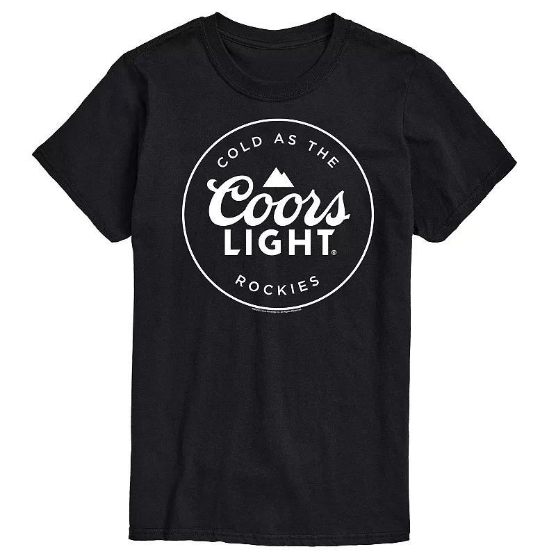 Men's Coors Light Logo Badge Graphic Tee, Size: Large, Blue Product Image