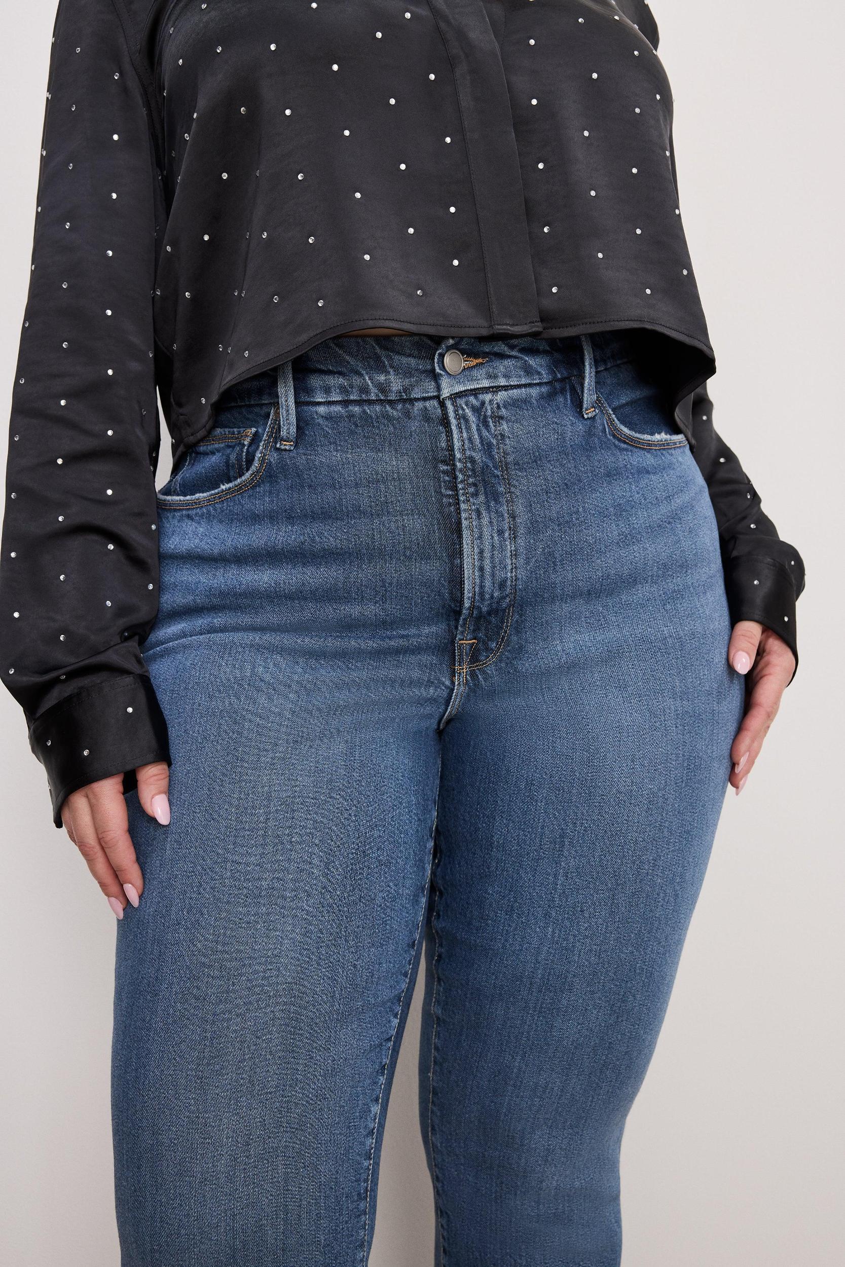 SOFT-TECH GOOD CURVE STRAIGHT JEANS | INDIGO737 Product Image