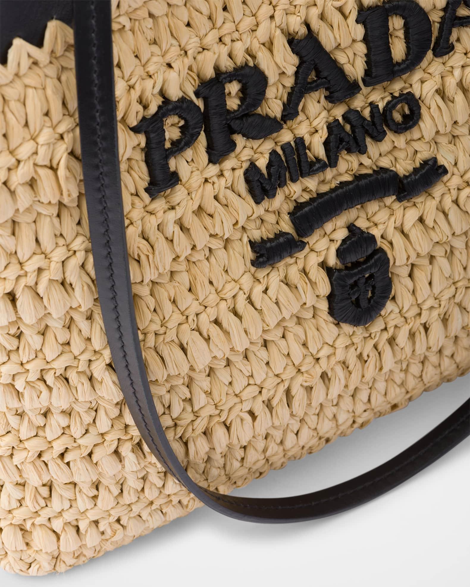 Small Crochet and Leather Tote Bag Product Image