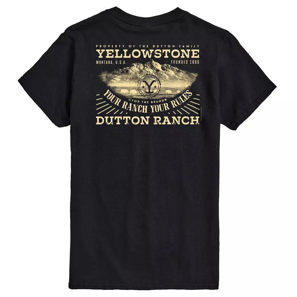 Mens Yellowstone Property Of Dutton Family Graphic Tee Red Product Image