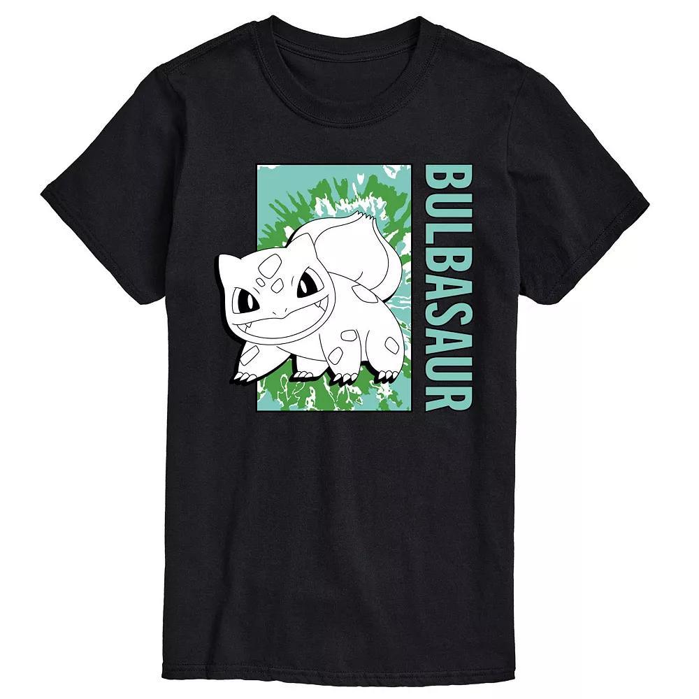 Big & Tall Pokmon Tie Dye Bulbasaur Graphic Tee, Mens Product Image
