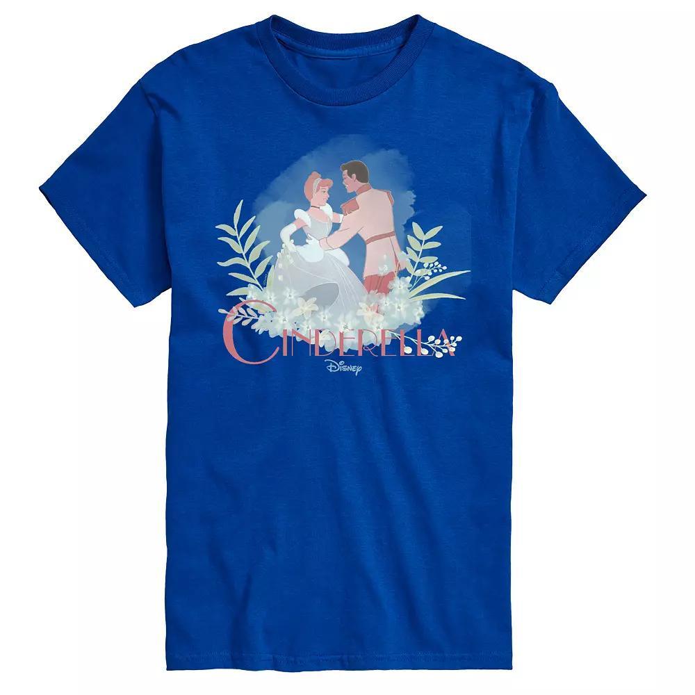 Disney Princess Big & Tall Cinderella Prince Logo Tee, Mens Product Image