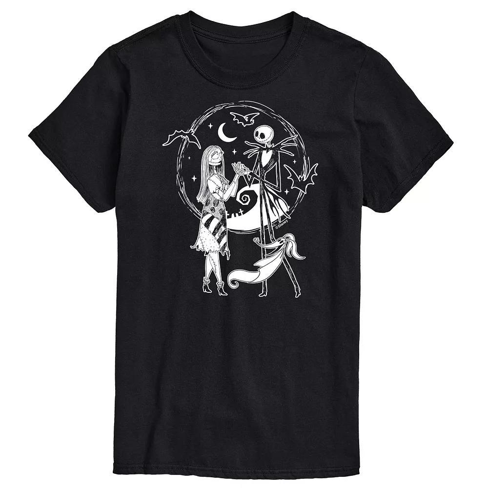 Disney's The Nightmare Before Christmas Men's Crew Tee Graphic Tee, Size: XXL, Black Product Image