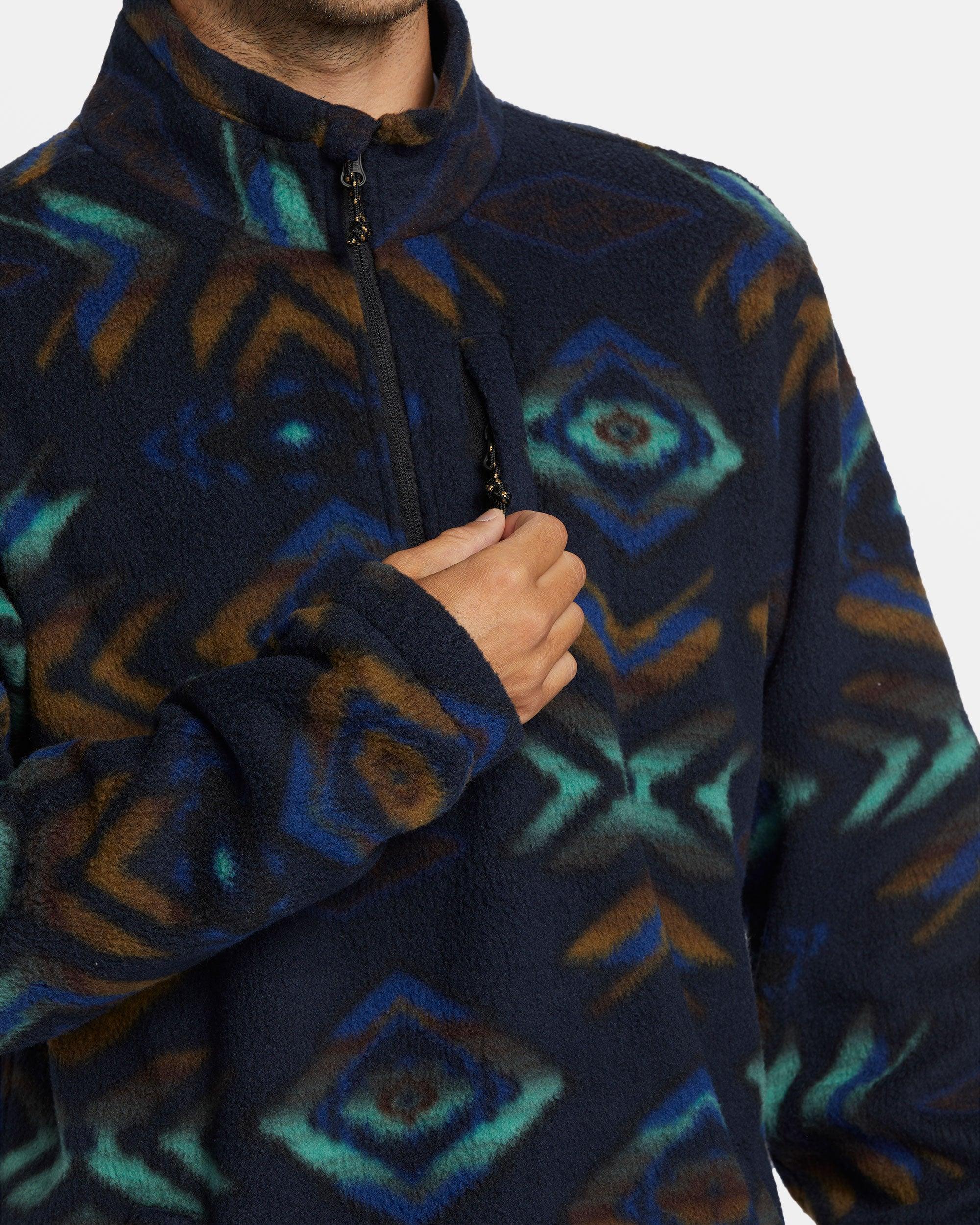 Boundary Polar Fleece Half Zip Pullover - Navy Male Product Image