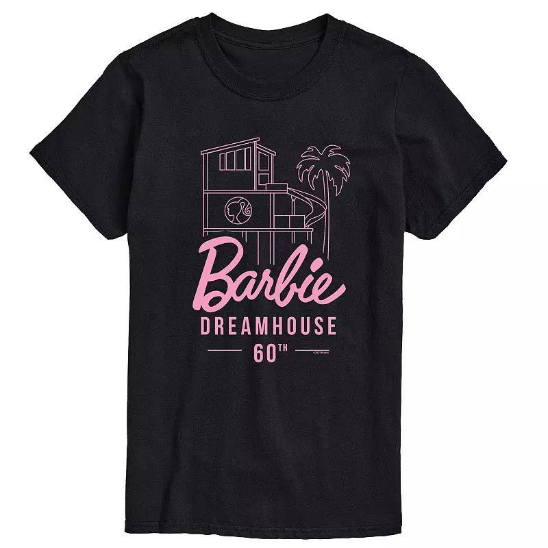 Big & Tall Barbie Dreamhouse 60th Graphic Tee, Mens Product Image