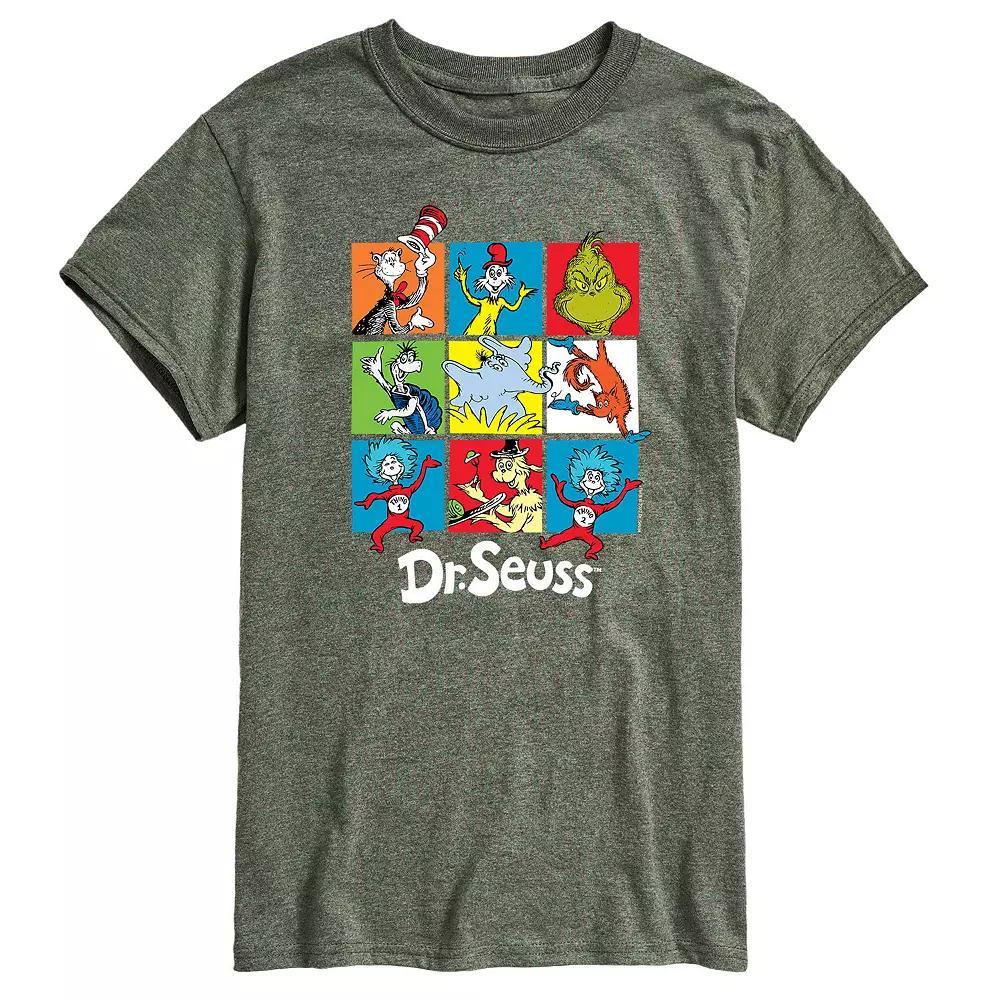 Big & Tall Dr Seuss Grid Tee, Mens Product Image