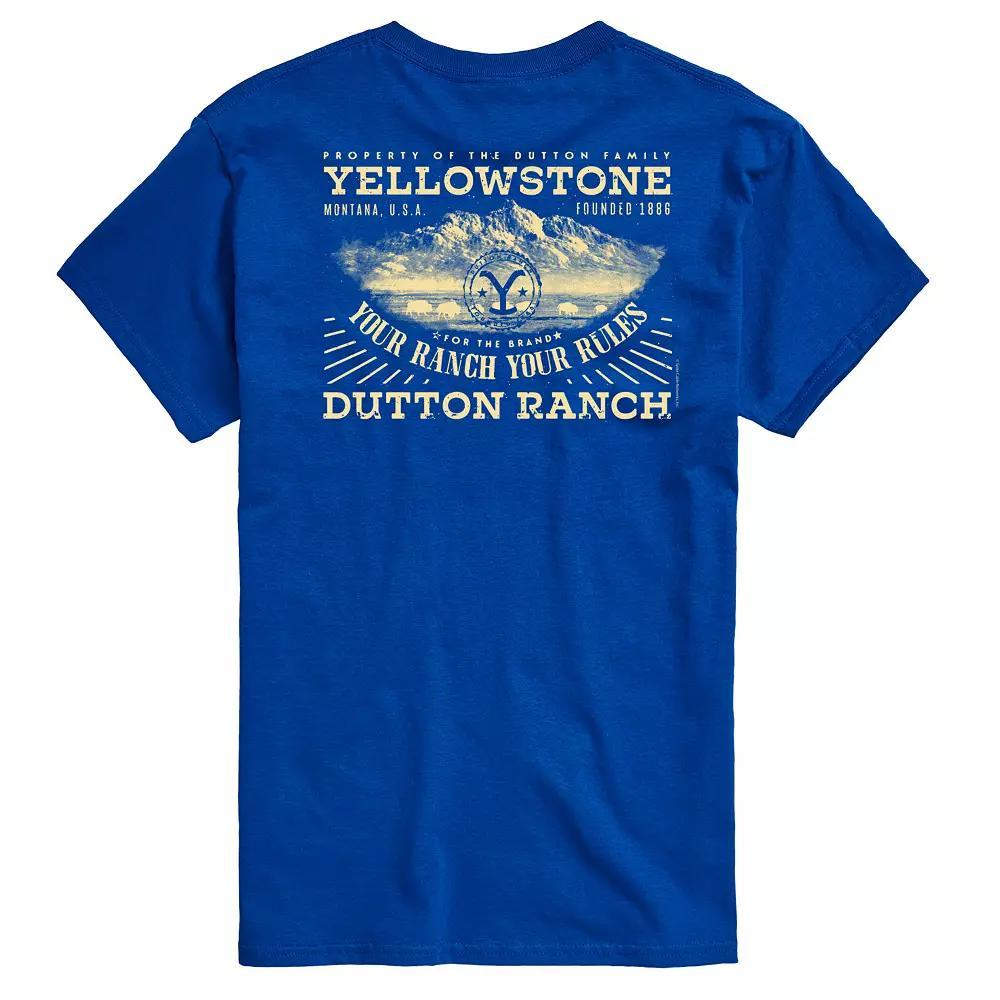 Mens Yellowstone Property Of Dutton Family Graphic Tee Red Product Image