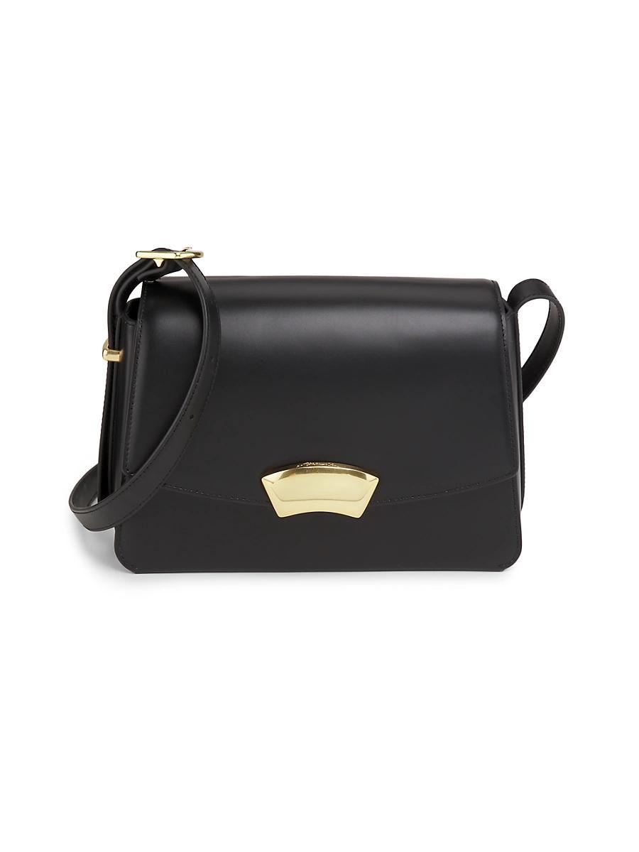 Womens Medium ID Leather Shoulder Bag Product Image