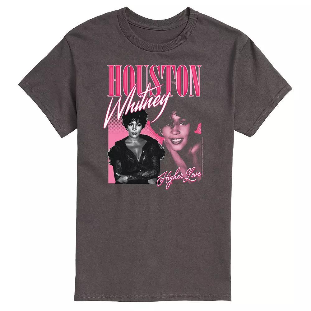 Mens Whitney Houston Higher Love Tee Grey Product Image
