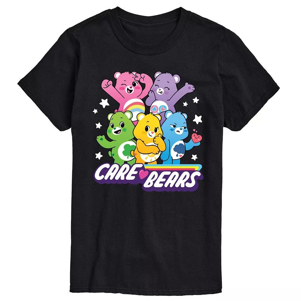 Big & Tall Care Bears Main Group Graphic Tee, Mens Product Image