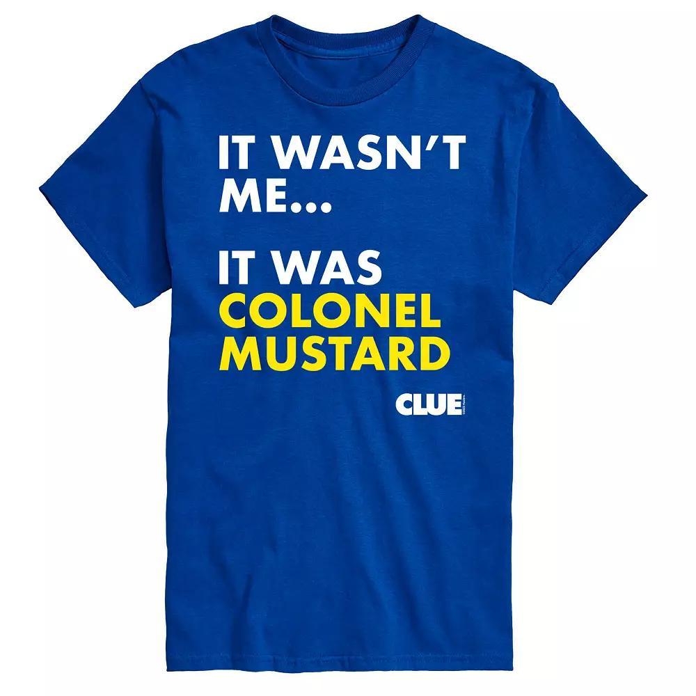 Big & Tall Clue It Was Colonel Mustard Graphic Tee, Mens Product Image