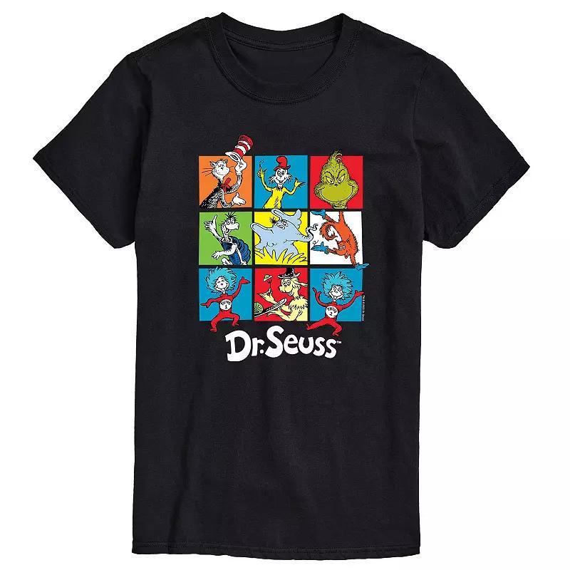 Big & Tall Dr Seuss Grid Tee, Mens Product Image