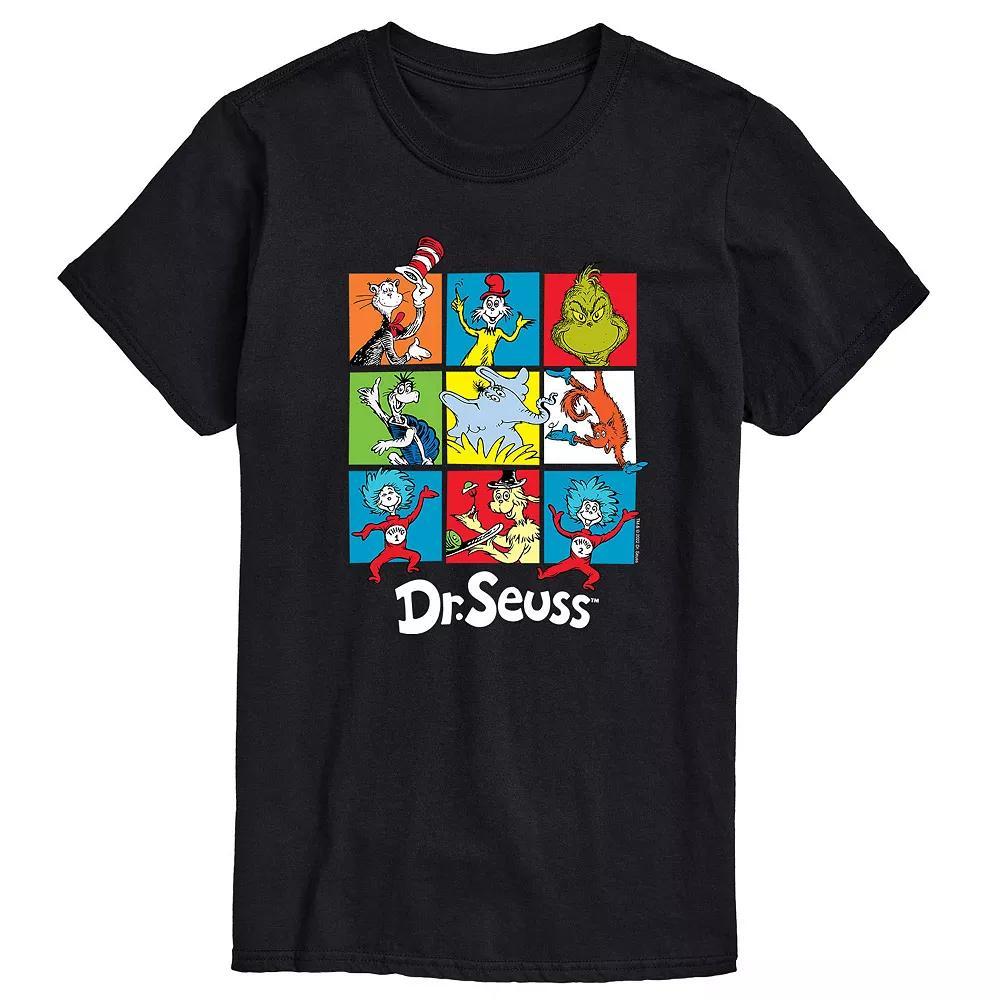 Big & Tall Dr Seuss Grid Tee, Mens Product Image