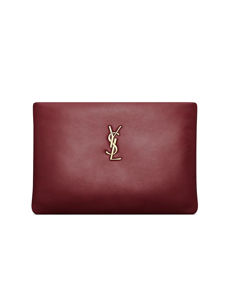 Saint Laurent Calypso Small Pouch in Lambskin Product Image