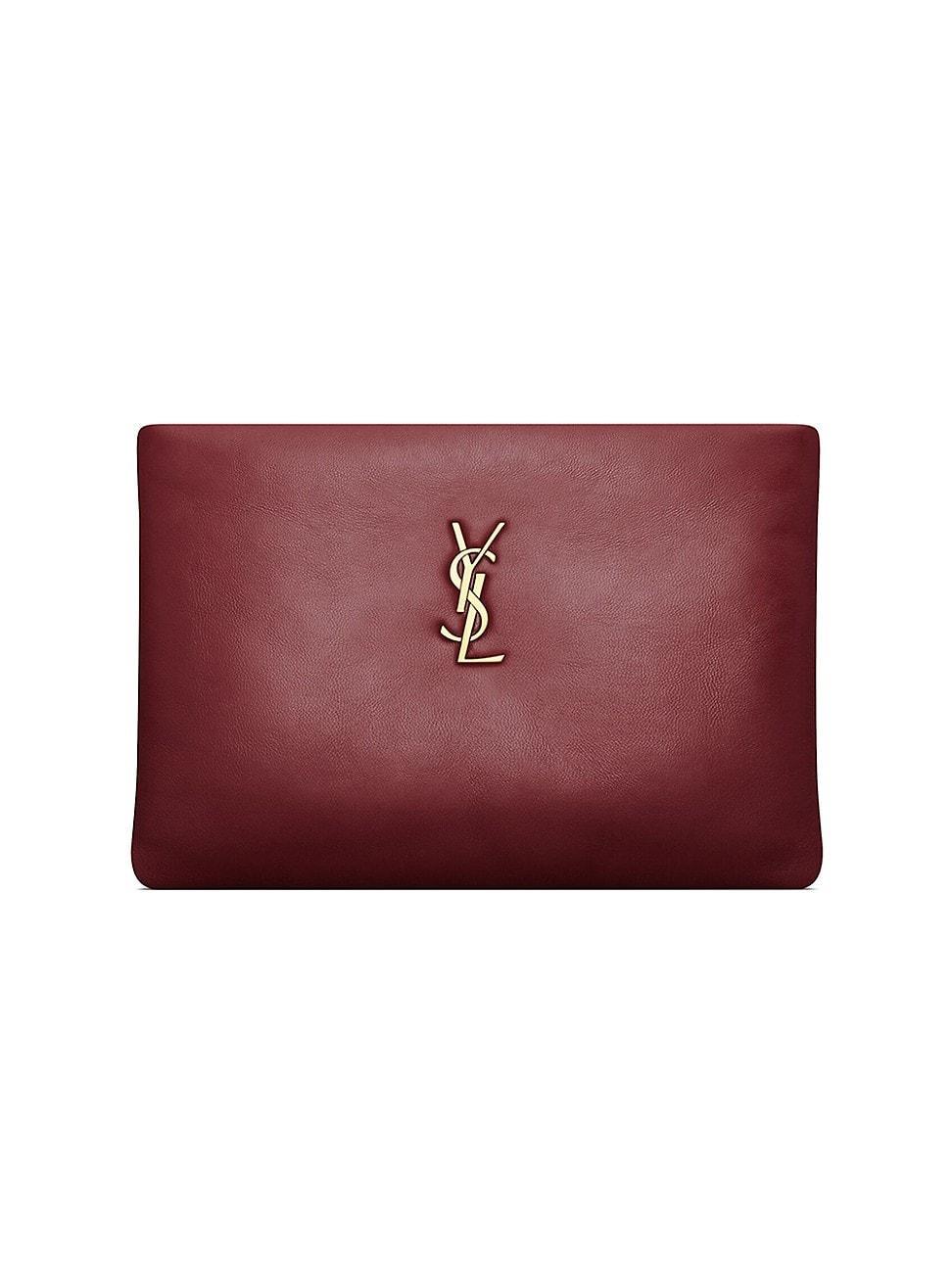 Saint Laurent Calypso Small Pouch in Lambskin Product Image