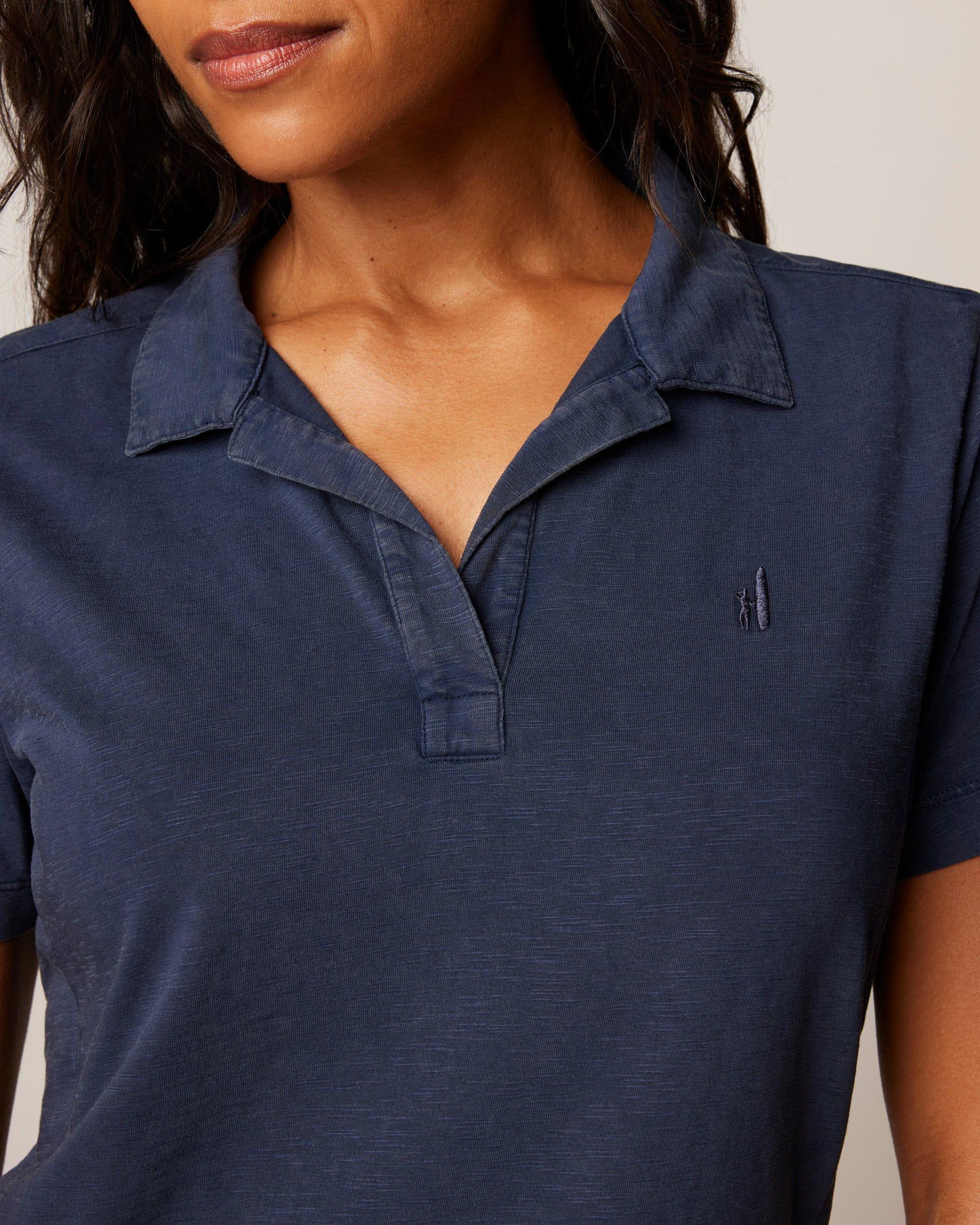 Custom Surfer Logo Sadie Performance Jersey Polo Female Product Image