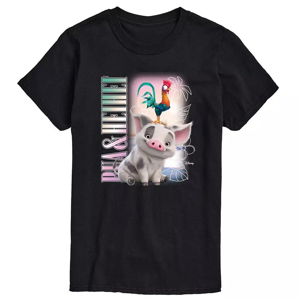 Disneys Moana 2 Mens Pua & Heihei Graphic Tee Product Image
