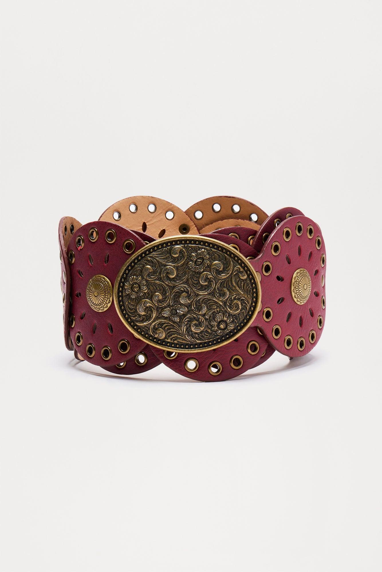 Gypsy Soul Wide Belt - Red Product Image