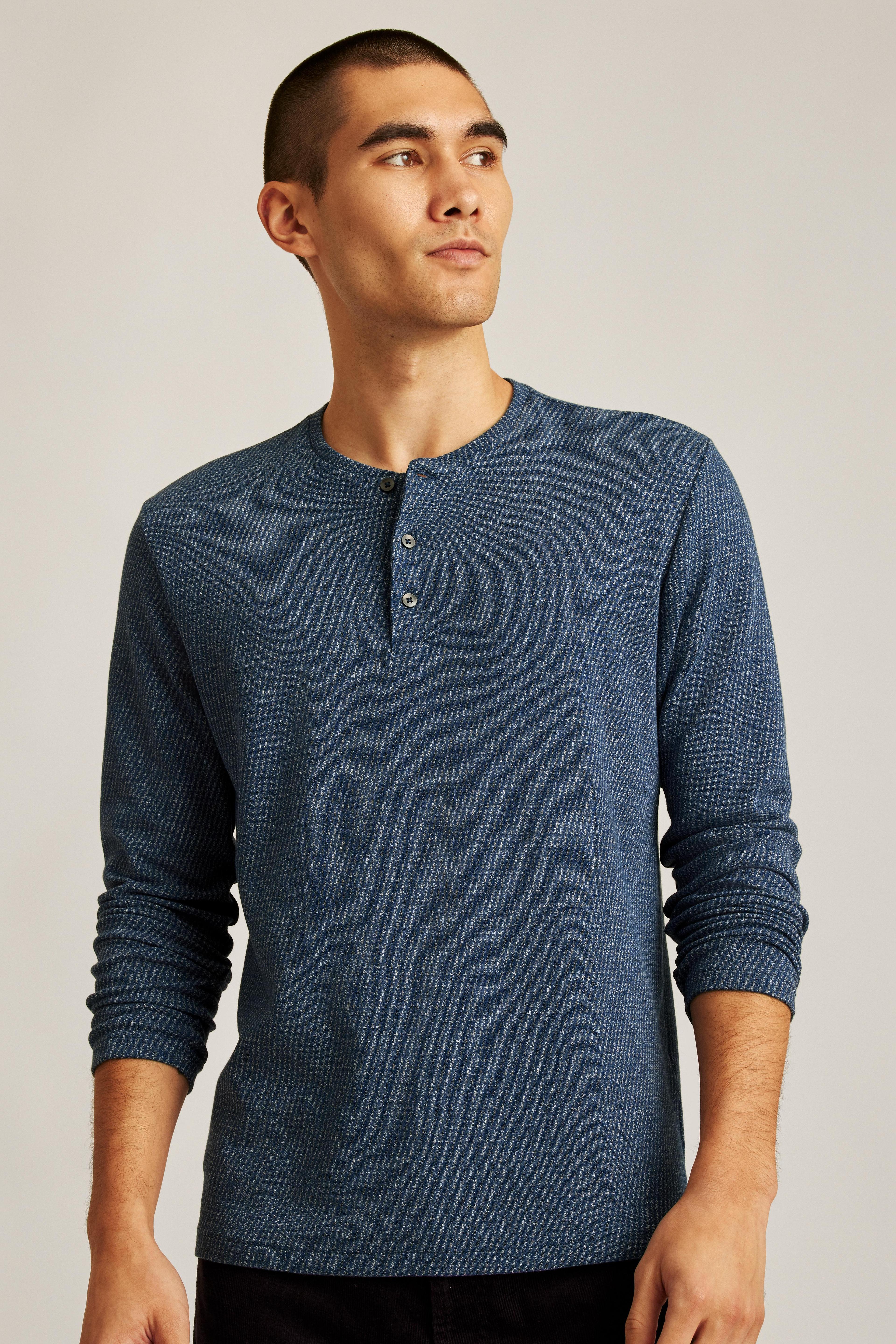 Luxe Long Sleeve Henley Product Image