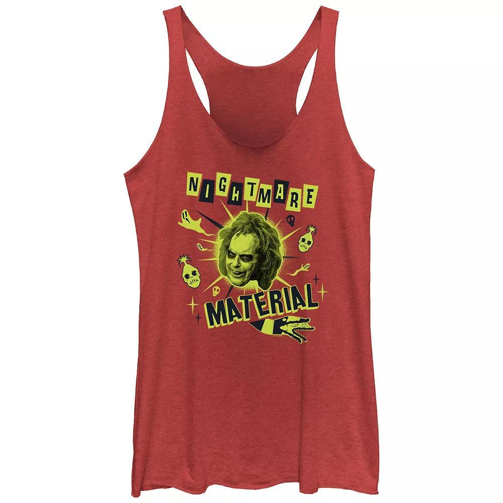 Juniors' Hugs And Kisses Tri-Blend Racerback Graphic Tank Top, Girl's, Size: Small, Pink Grey Product Image