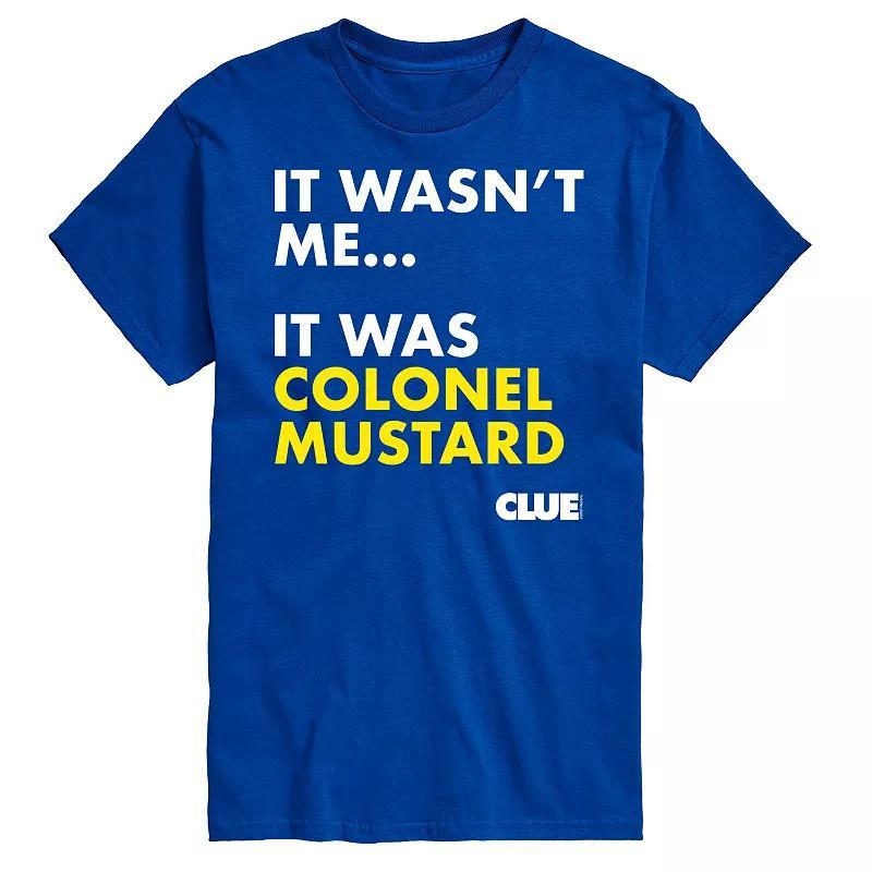 Big & Tall Clue It Was Colonel Mustard Graphic Tee, Mens Product Image