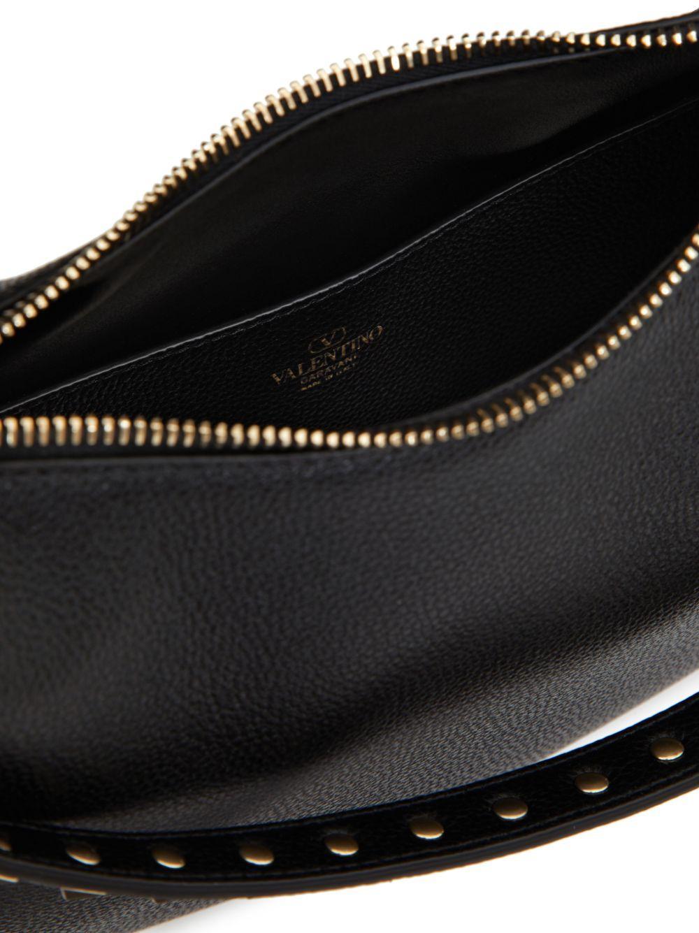 small Rockstud leather shoulder bag Product Image