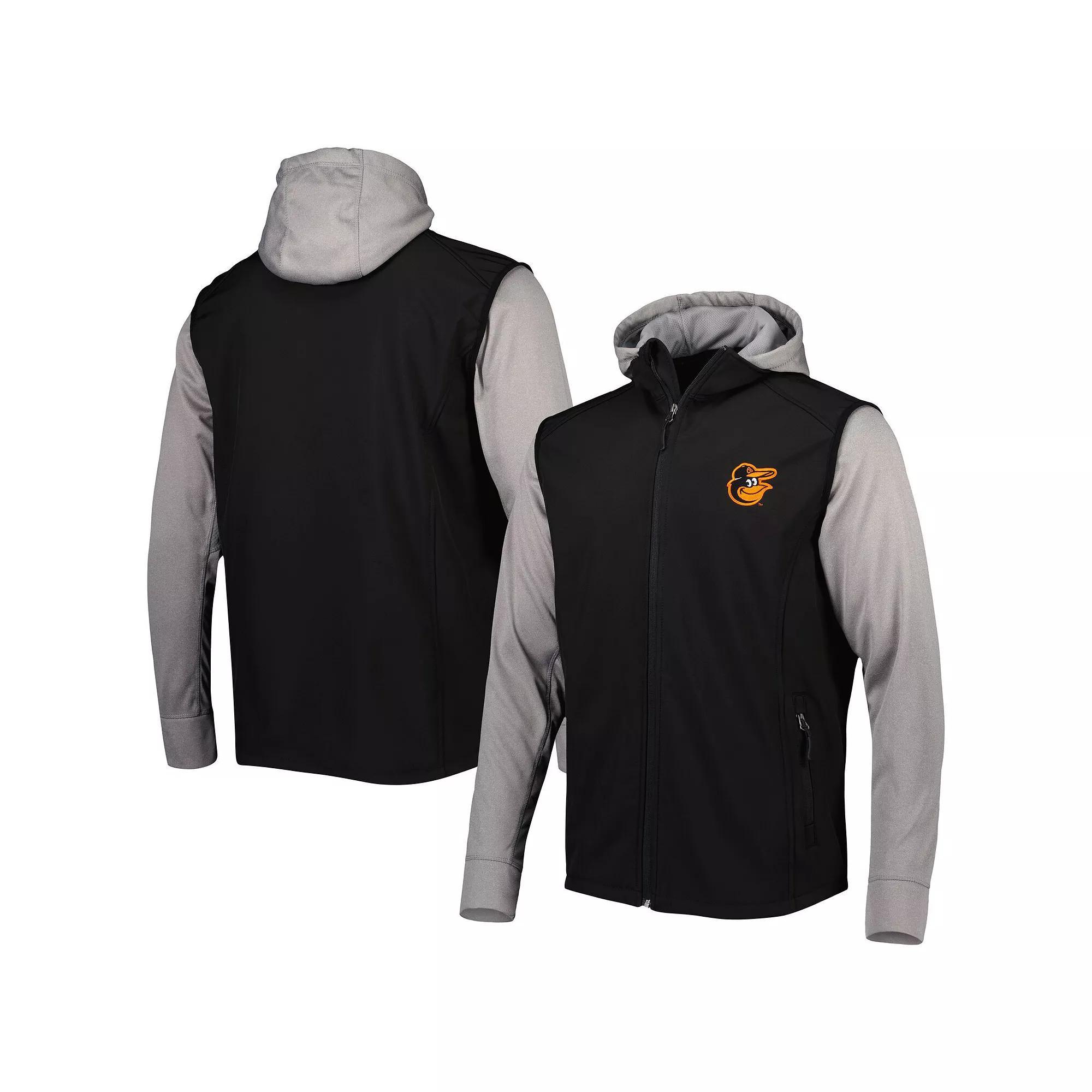 Men's Dunbrooke Black/Gray Baltimore Orioles Alpha Full-Zip Jacket, Size: Small Product Image