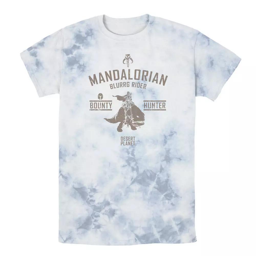 Men's Star Wars The Mandalorian Blurrg Rider Logo Tee, Boy's, Size: Medium, Black Grey Product Image
