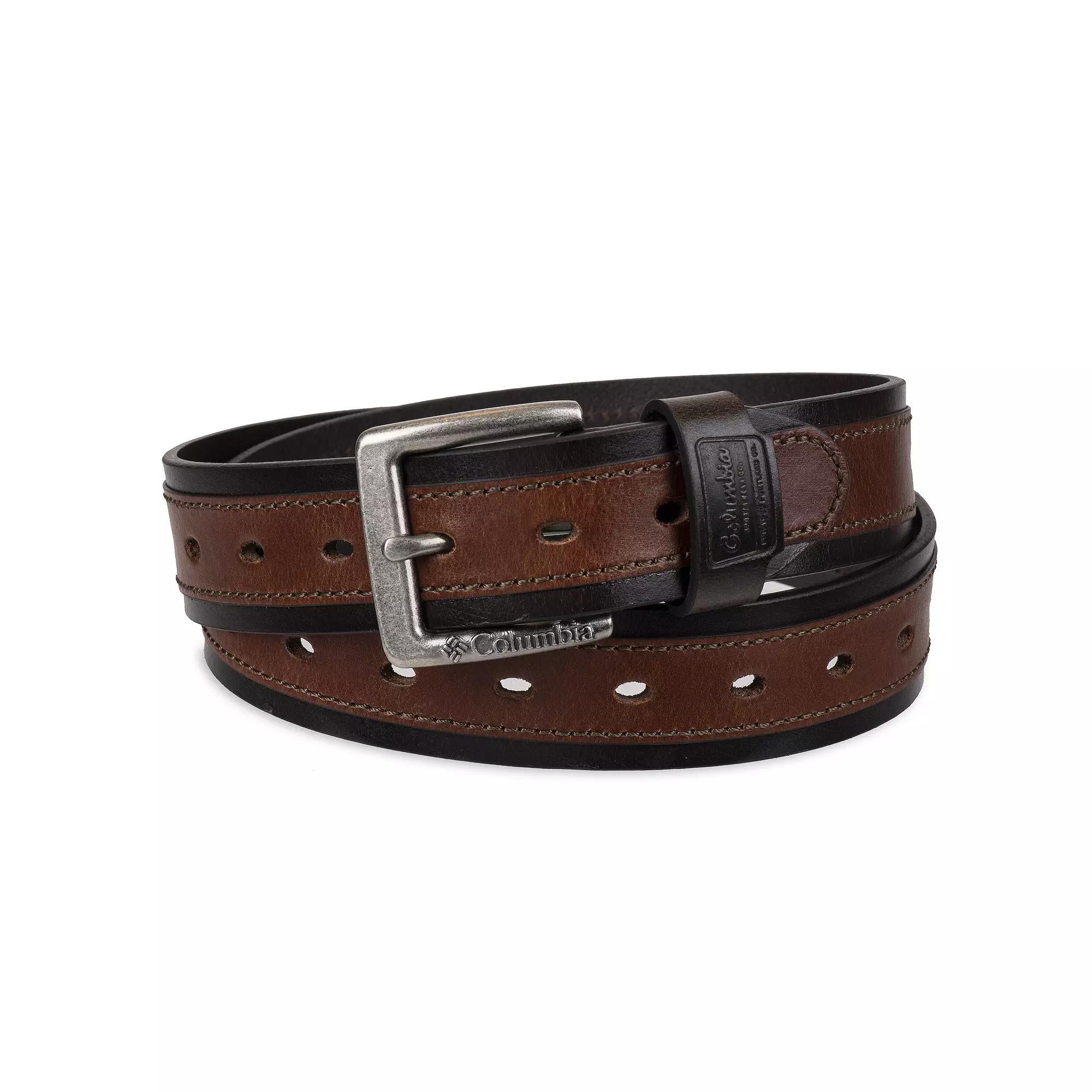 Mens Columbia Fully Adjustable Casual Leather Belt, Regular and Big & Tall Product Image