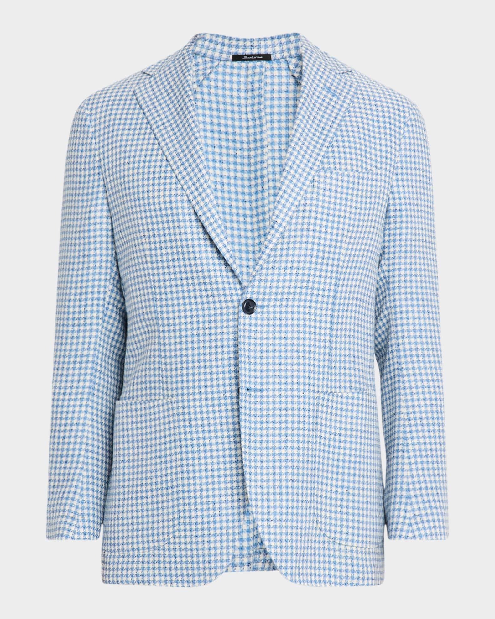Men's Houndstooth Single-Breasted Sport Coat Product Image