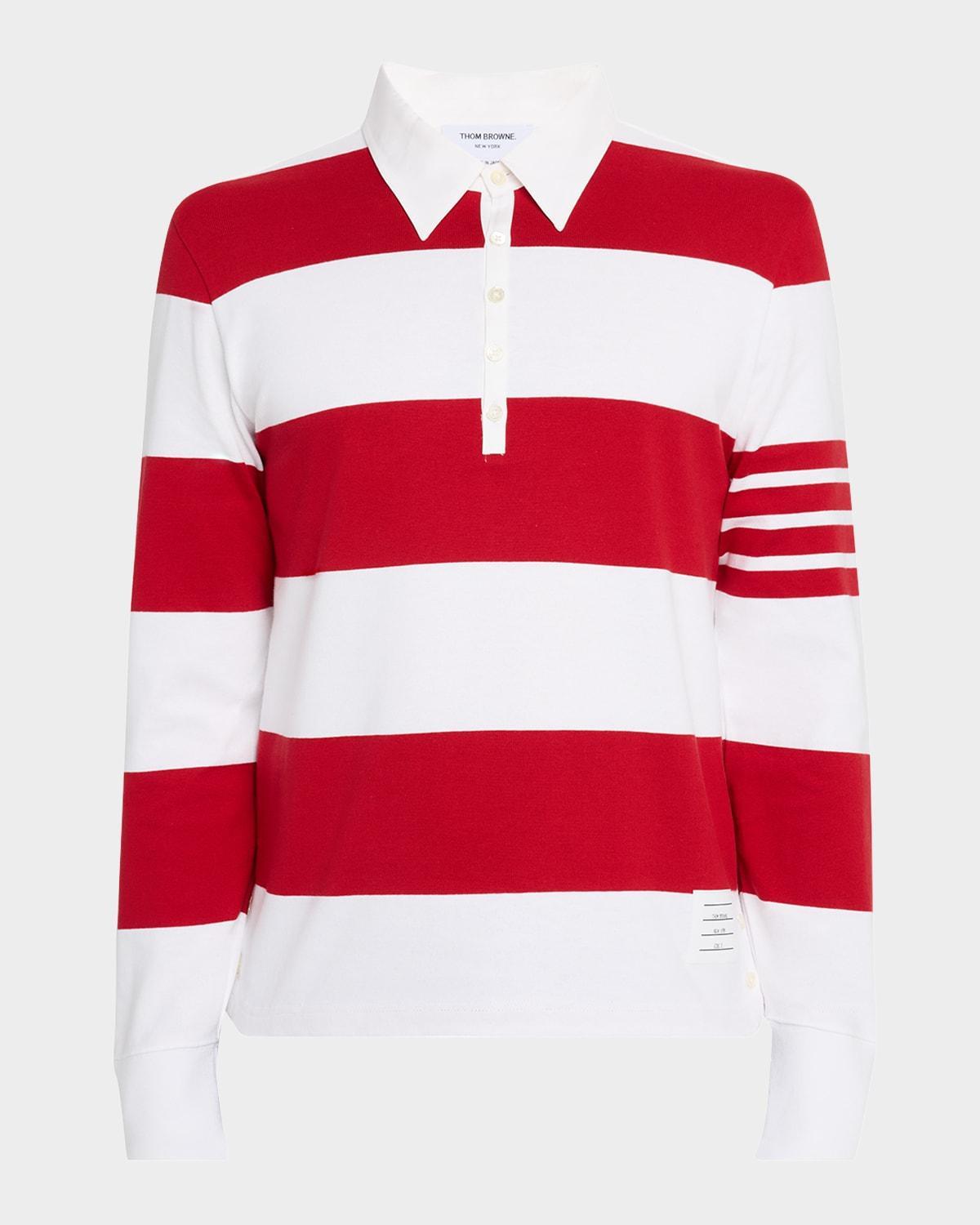 Mens Engineered 4-Bar Rugby Polo Shirt Product Image