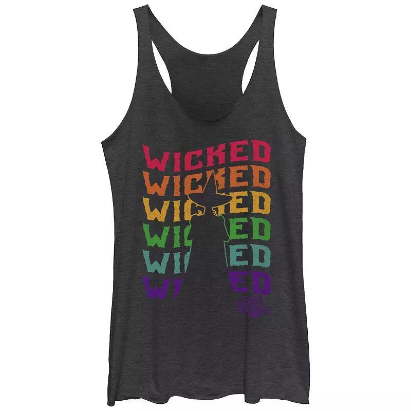 Juniors' Wicked Pride Graphic Racerback Tank, Girl's, Size: XXL, Black Grey Product Image