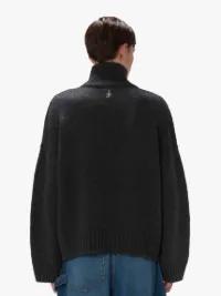 PATCH POCKET TURTLENECK SWEATER in grey | JW Anderson US  Product Image