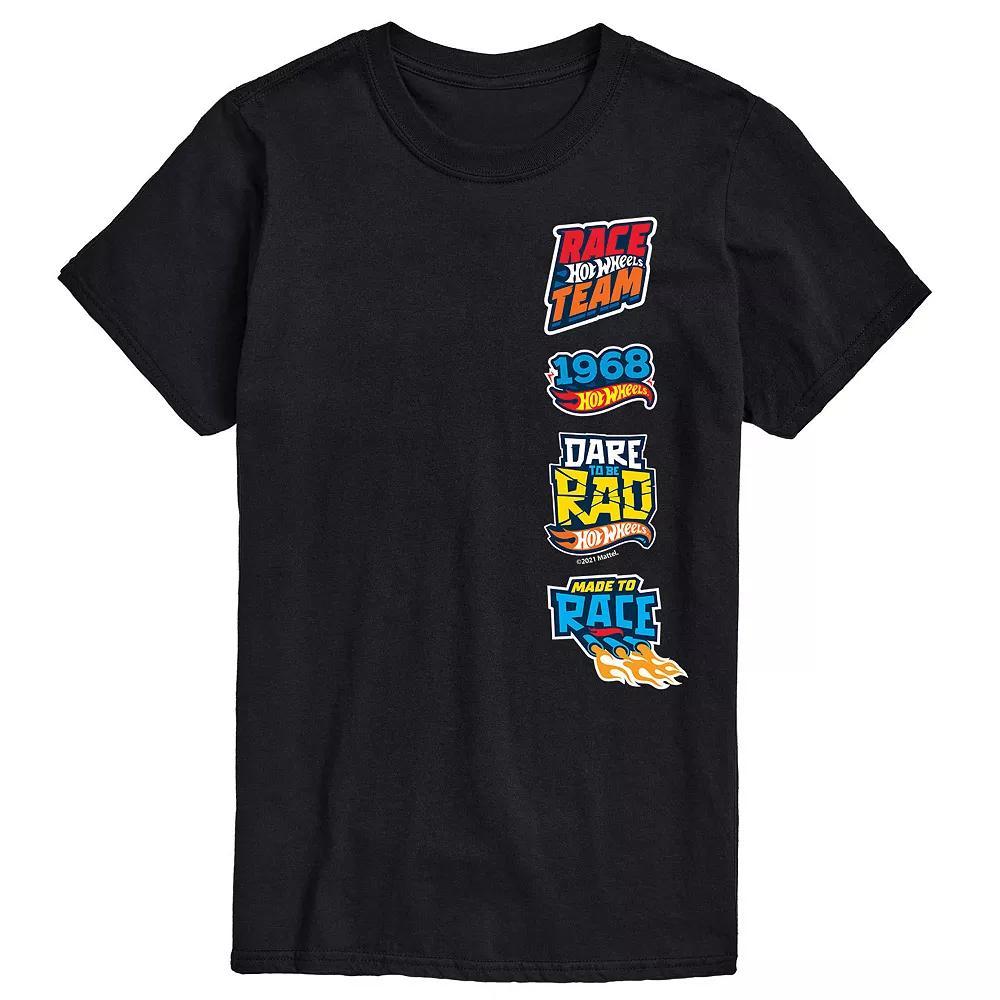 Men's Hot Wheels Badges Tee, Size: Large, Black Product Image