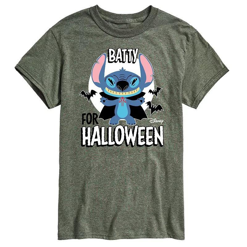 Disneys Lilo & Stitch Mens Batty For Halloween Tee Product Image