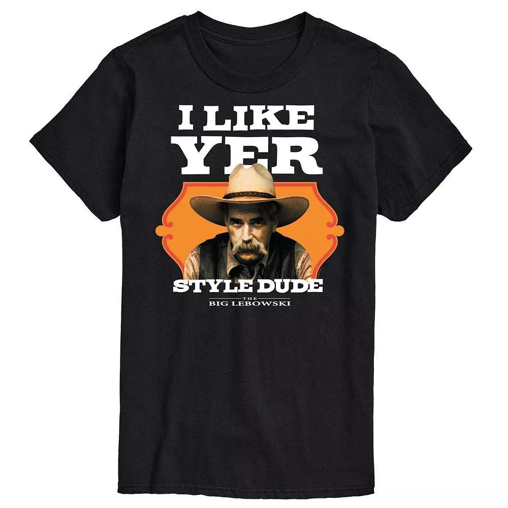 Big & Tall The Big Lebowski Like Yer Style Tee, Men's, Size: XXL Tall, Black Product Image
