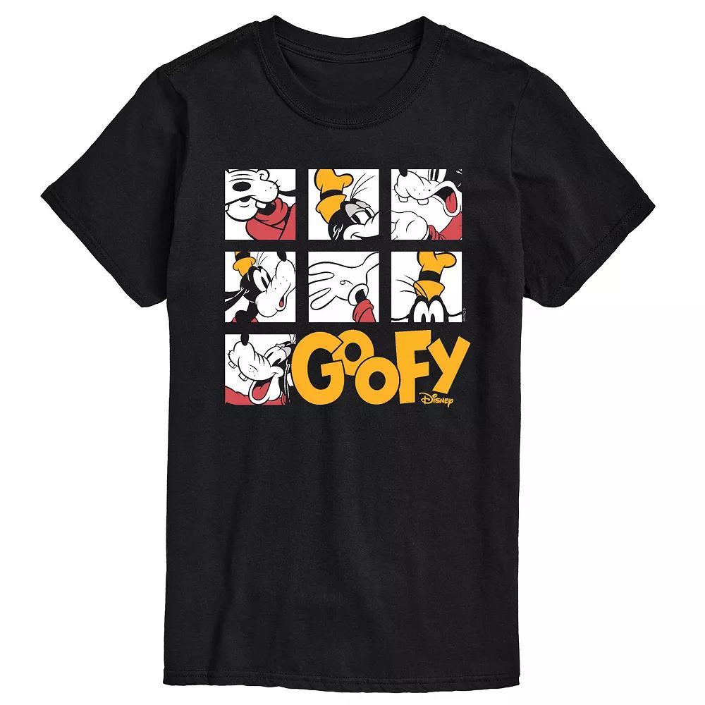 Disneys Goofy Big & Tall Grid Graphic Tee, Mens Product Image