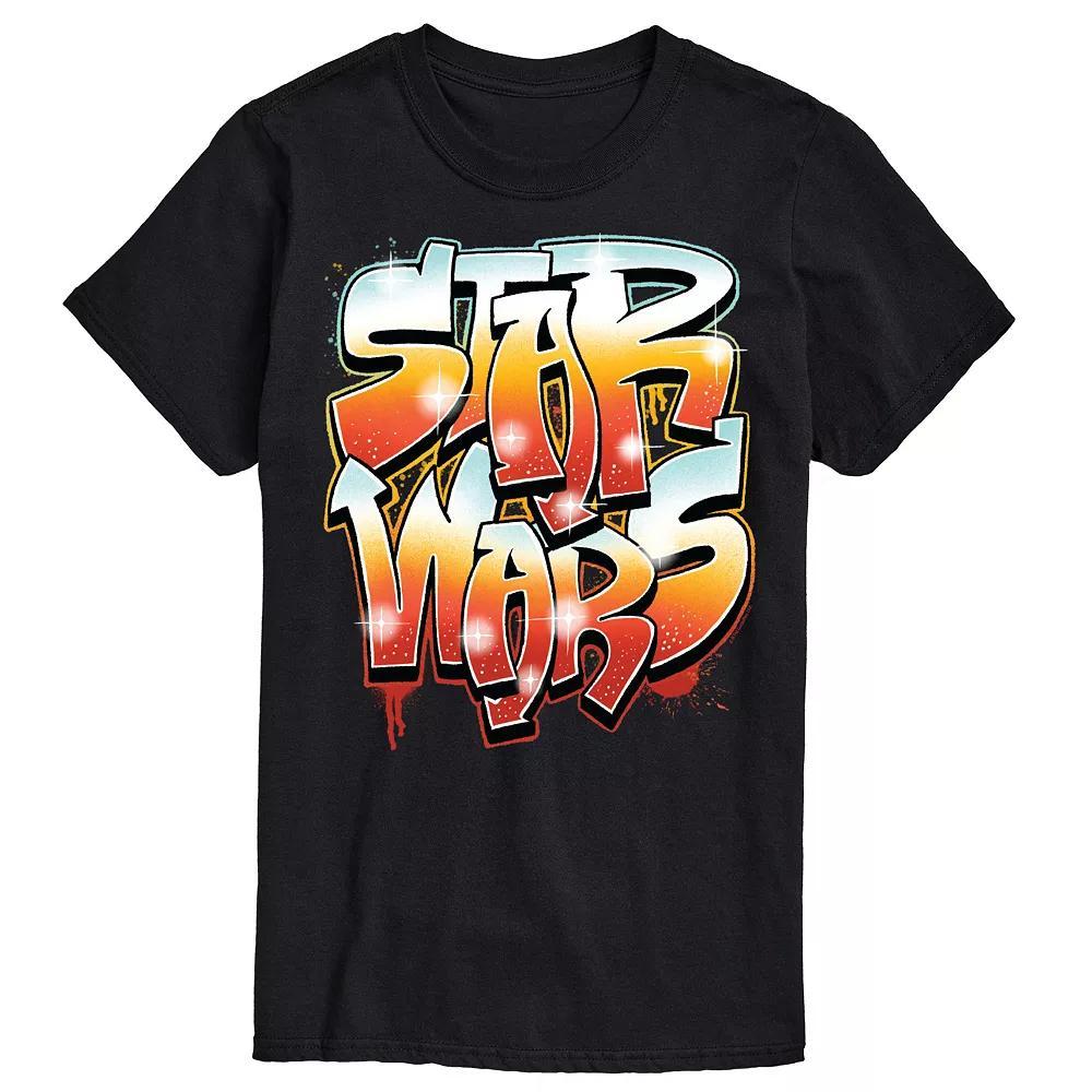 Mens Star Wars Graffiti Graphic Tee Product Image
