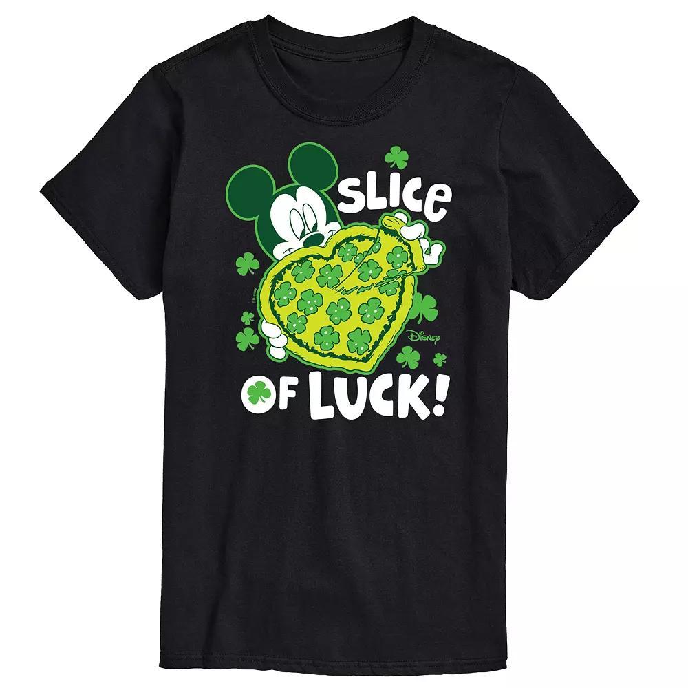 Disneys Mickey Mouse Mens Slice Of Luck Graphic Tee Product Image