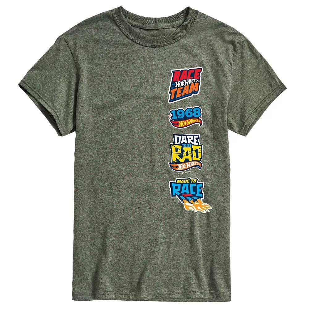 Men's Hot Wheels Badges Tee, Size: Large, Green Product Image