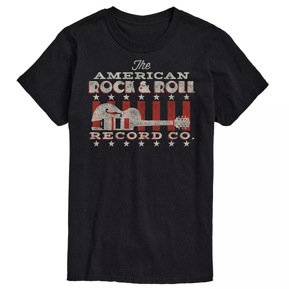 Big & Tall American Rock Tee, Men's, Size: 4XB, Black Product Image