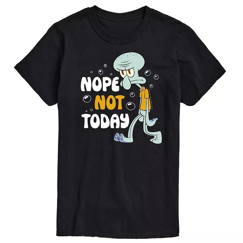 Big & Tall SpongeBob SquarePants Nope Not Today Graphic Tee, Mens Product Image