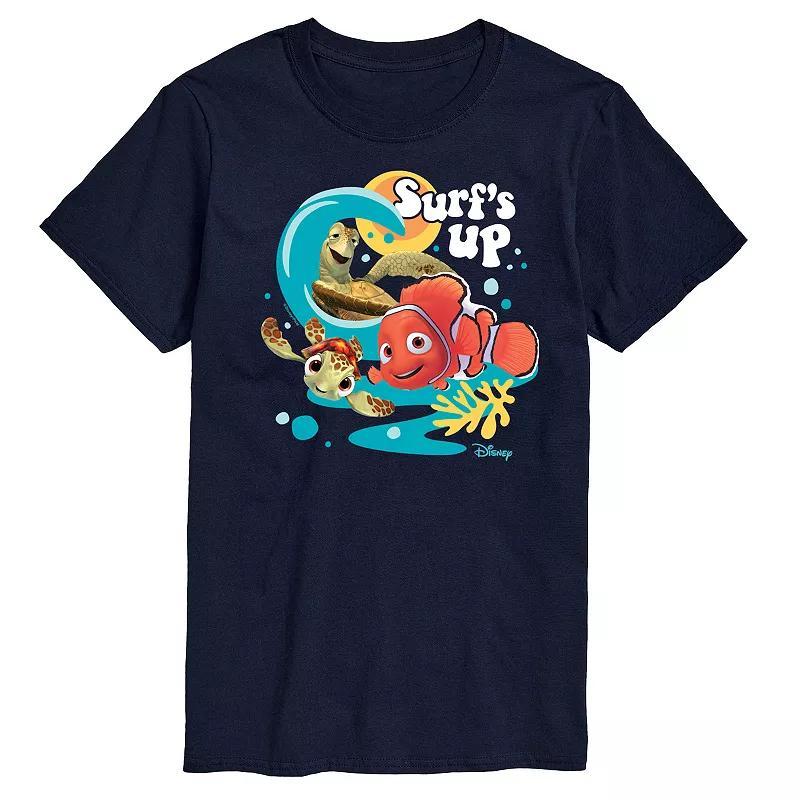 Disney / Pixars Finding Nemo Mens Surfs Up Graphic Tee Blue Product Image