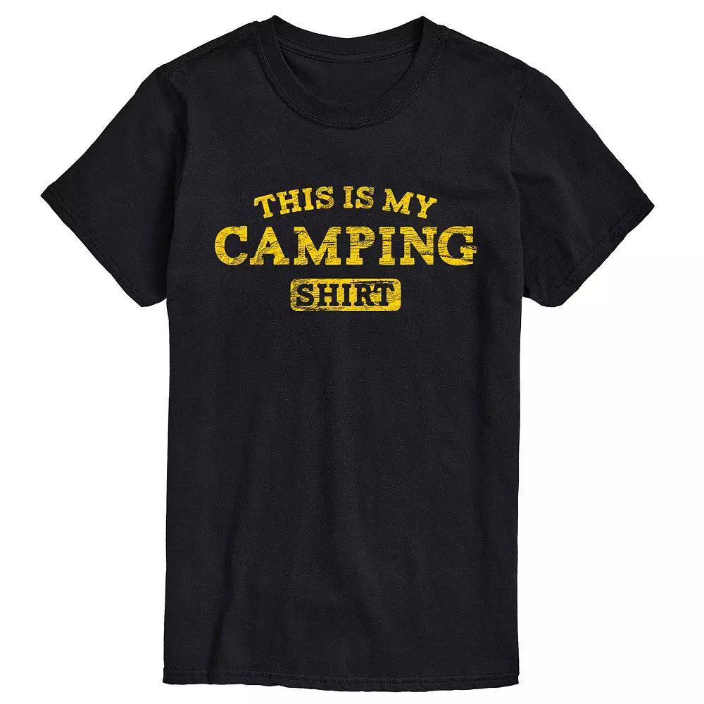 Big & Tall This is My Camping Shirt Tee, Mens Product Image